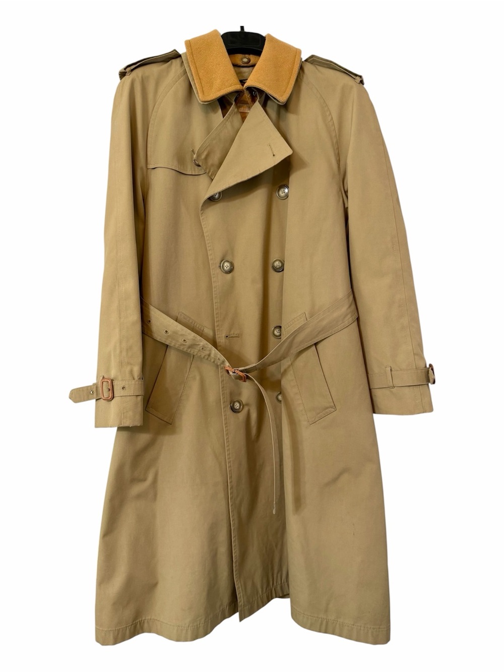 Brooks Brothers Vintage Rain Trench Coat Mens Poplin Jacket 36 Reg Wool Liner